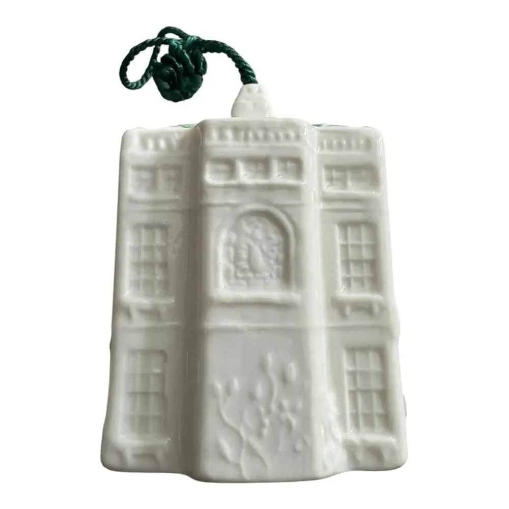NWB Vintage Irish BelleeK Porcelain Christmas ornaments bundle of 7 pieces
